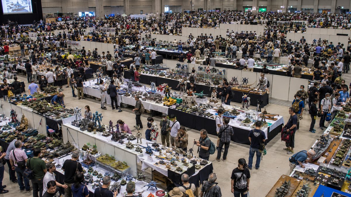 静岡ホビーショーの展示会場風景