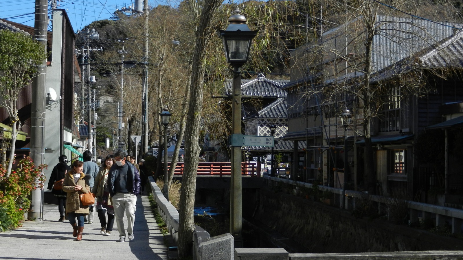 下田ペリーロードの石畳と幕末風景