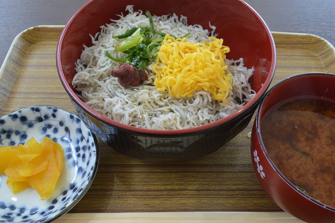 駿河湾のしらすをのせたしらす丼