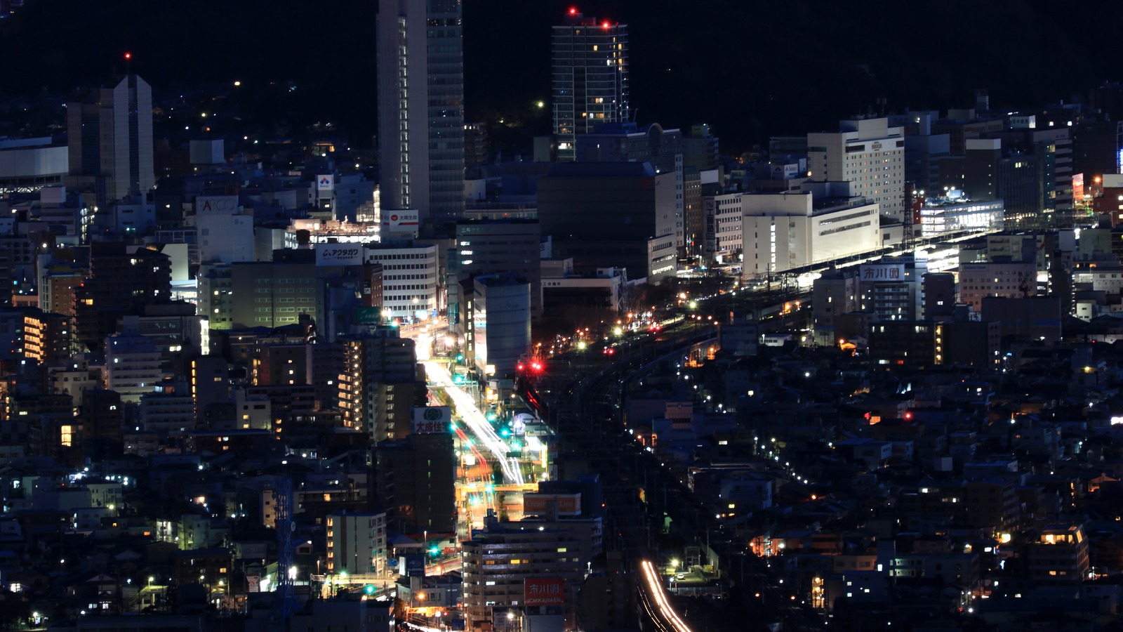 静岡の夜景スポットから見るきらめきイメージ