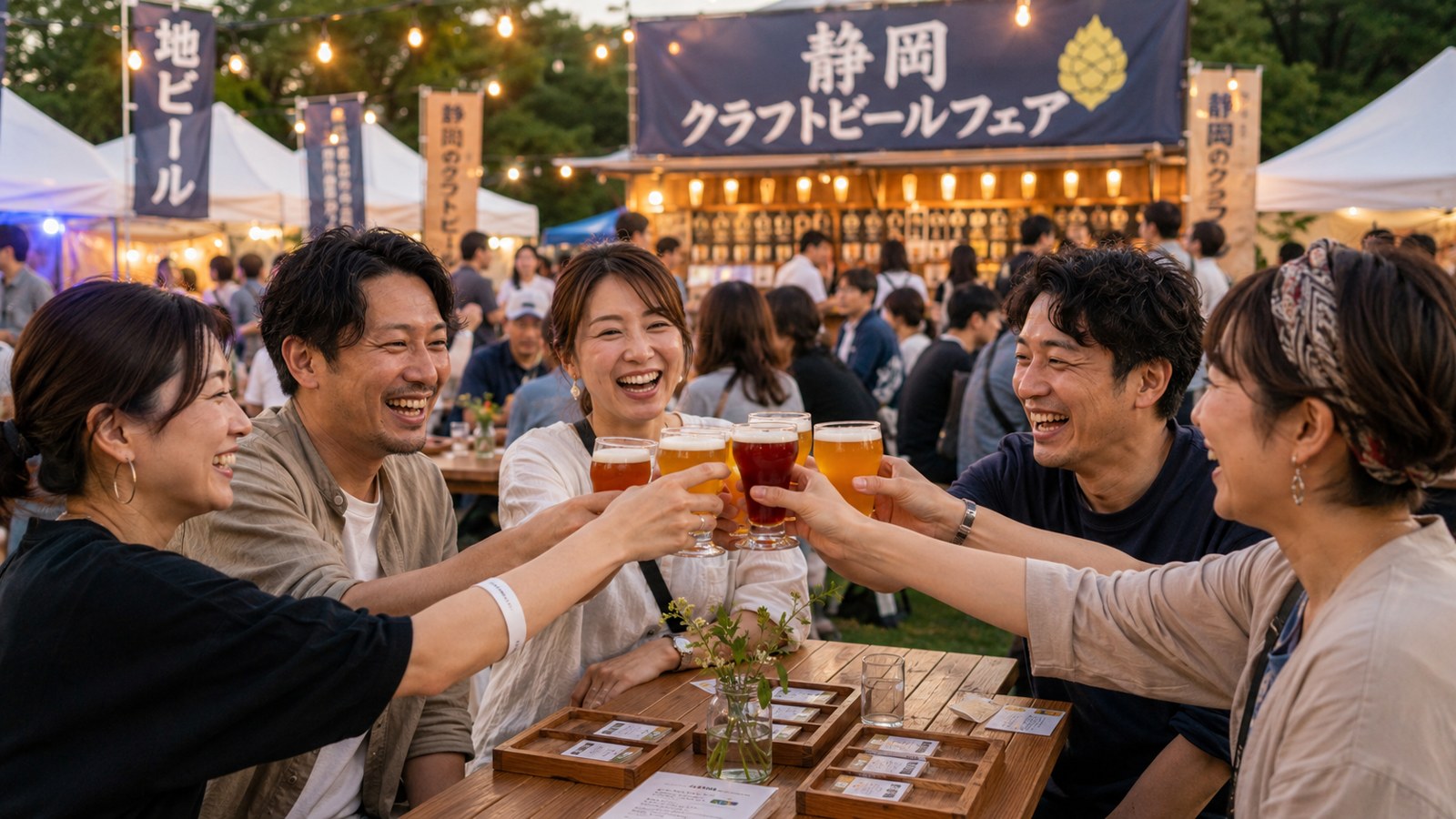 クラフトビールのグラス
