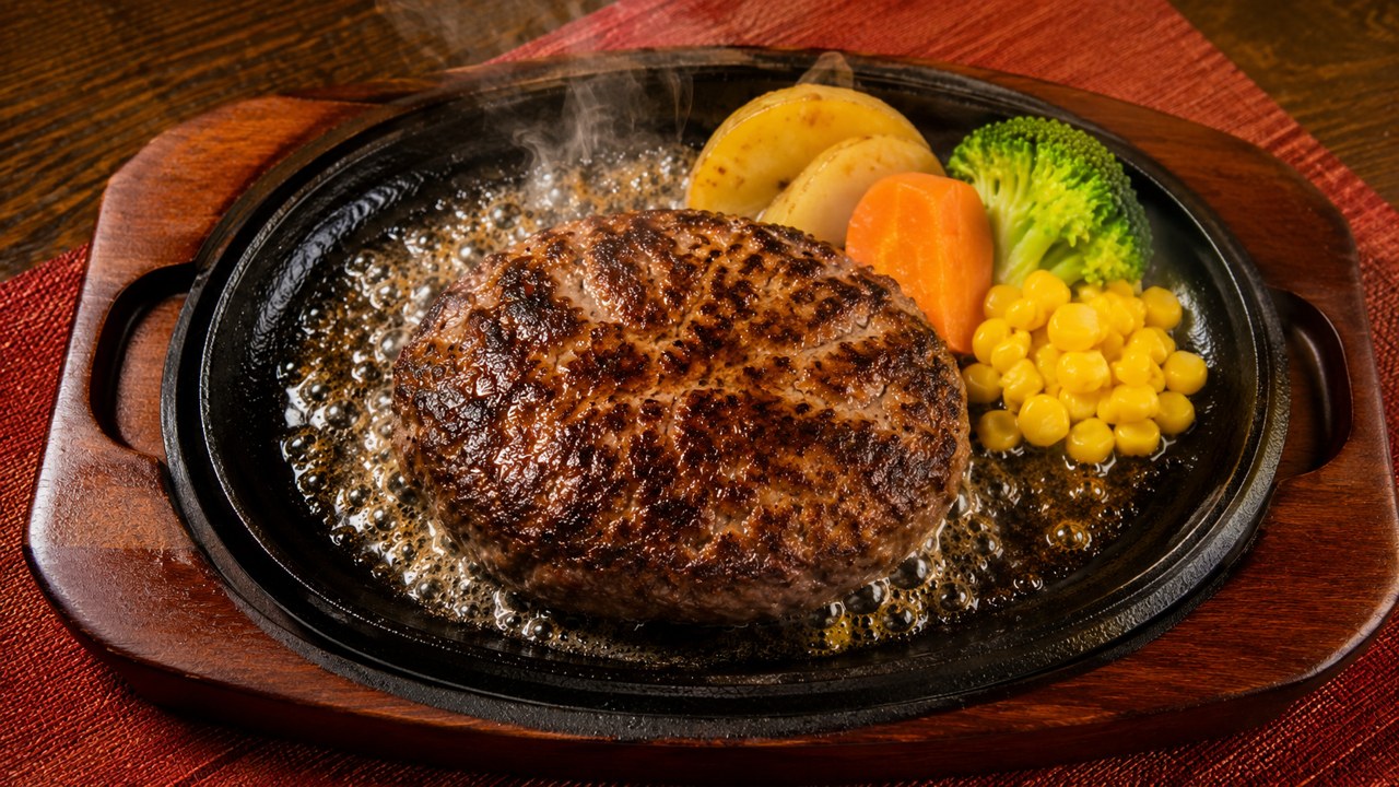 さわやかの炭焼きハンバーグ
