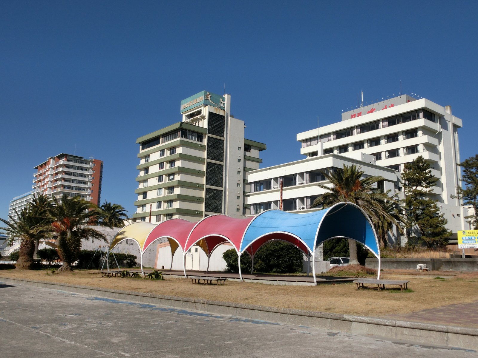 弁天島海浜公園(花火大会の観覧会場)