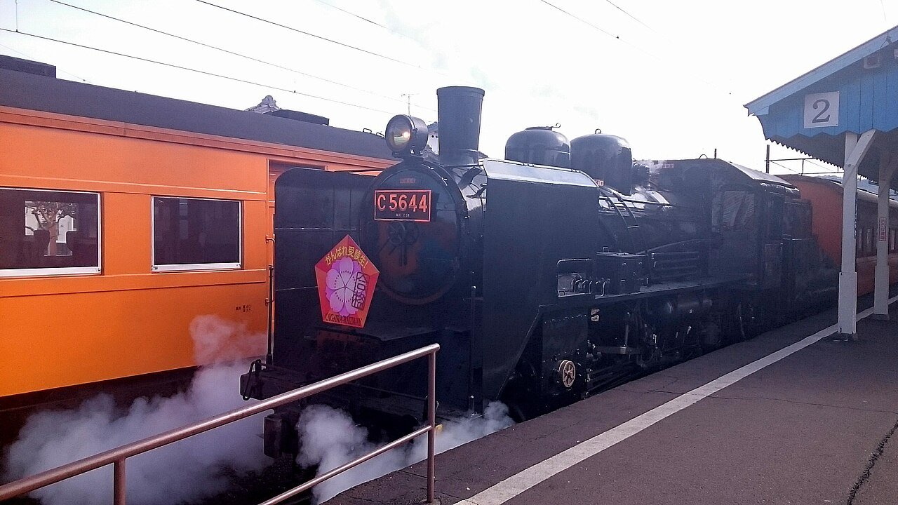 大井川鐵道のSL C5644(新金谷駅)