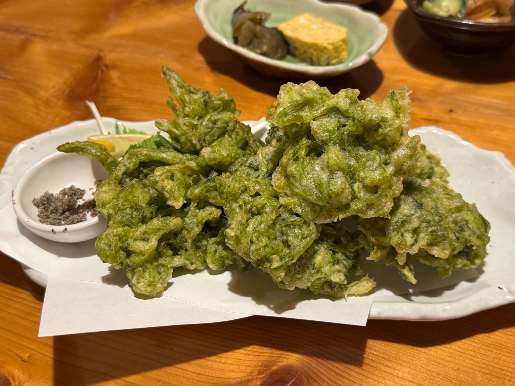 あおさの天ぷら