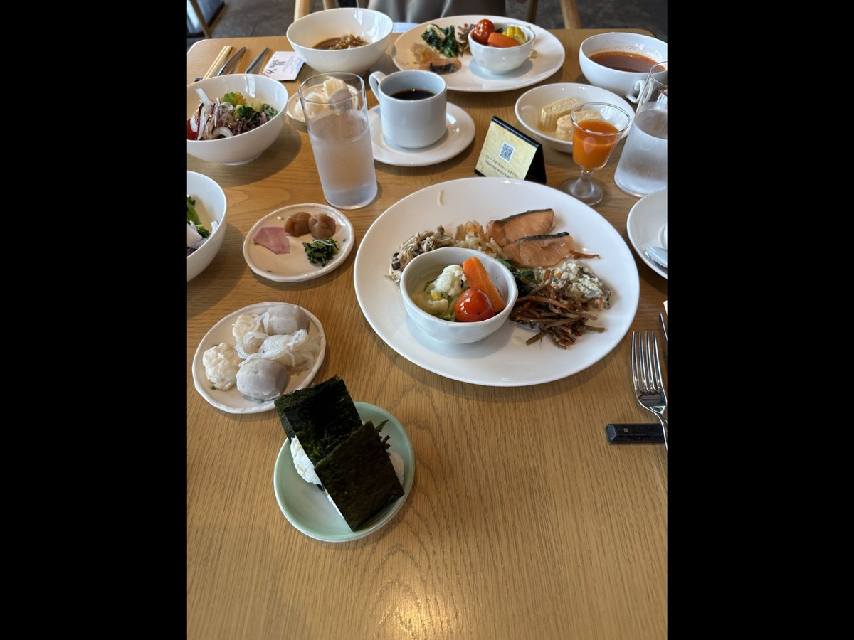 朝食のプレート