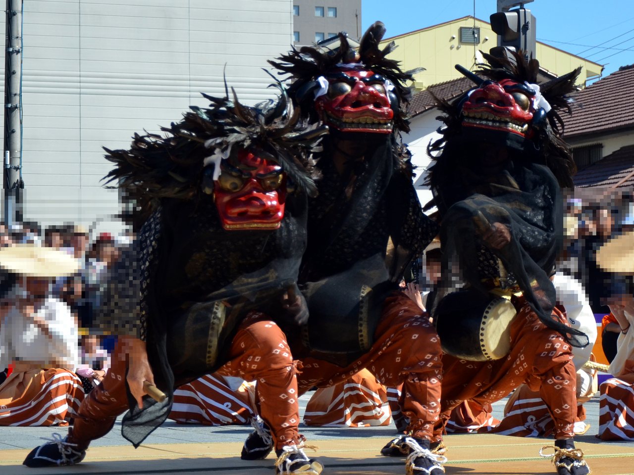 掛川大祭 瓦町のかんからまち（三頭獅子）